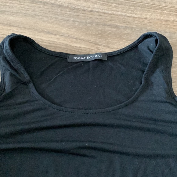 Foreign Exchange Cutout Ling Sleeve Cropped Shirt - Picture 7 of 8